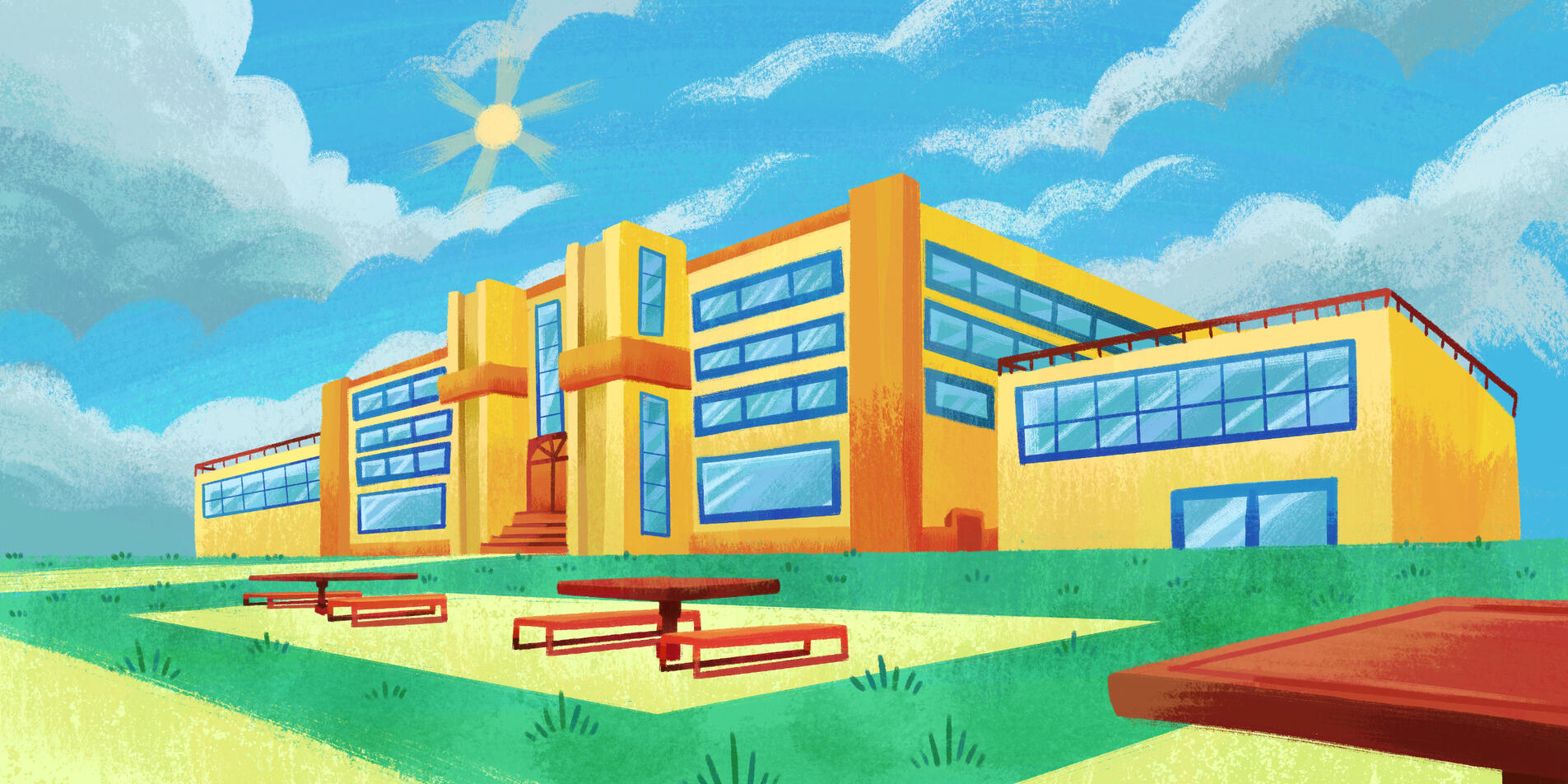 Projection Background Artwork for Community Theatre Project.