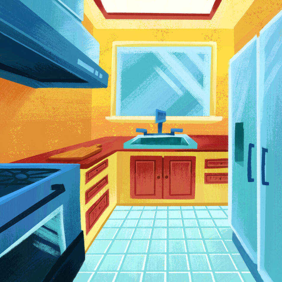 Projection Background Artwork for Community Theatre Project.