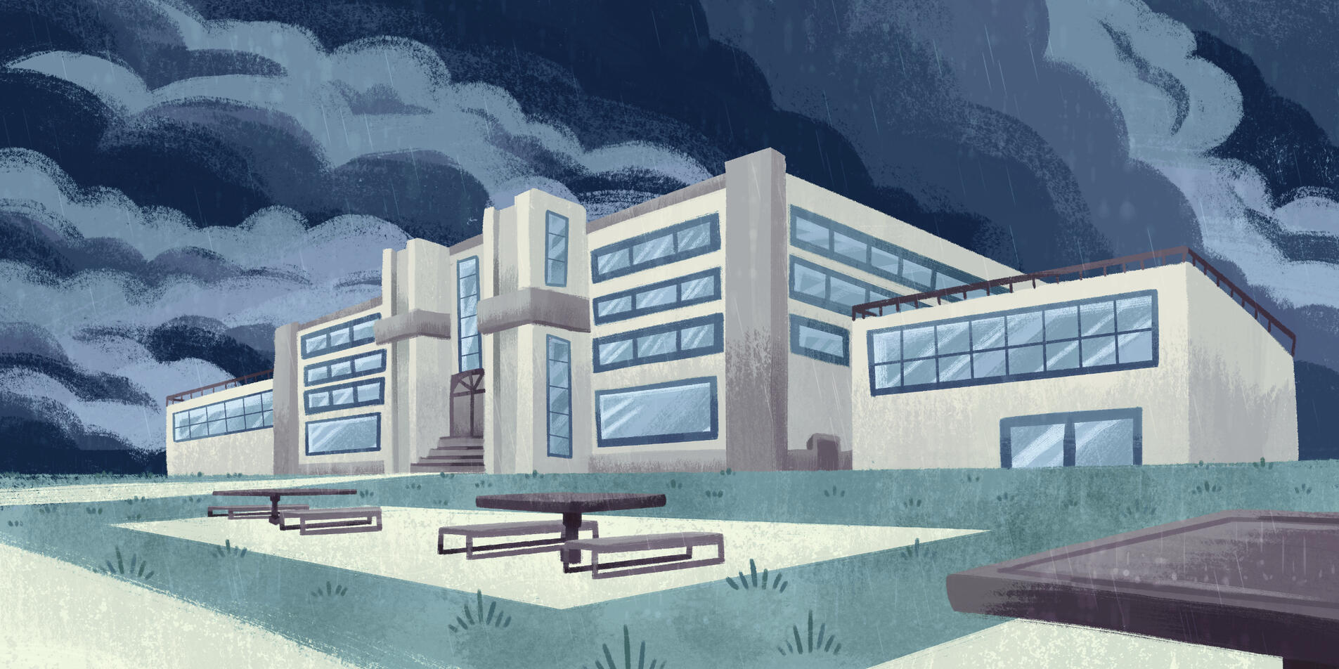 Projection Background Artwork for Community Theatre Project.