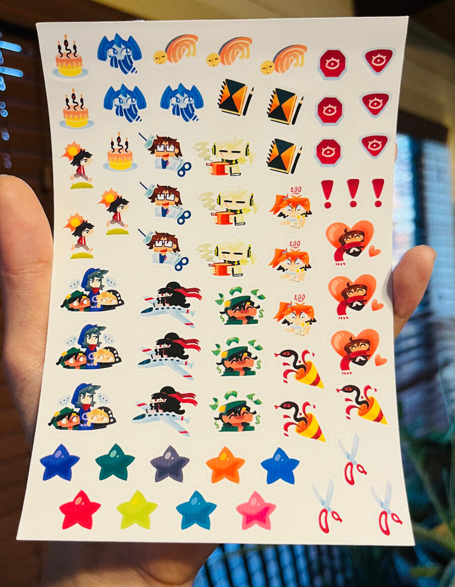 Calendar planner stickers drawn by Celine Edot.