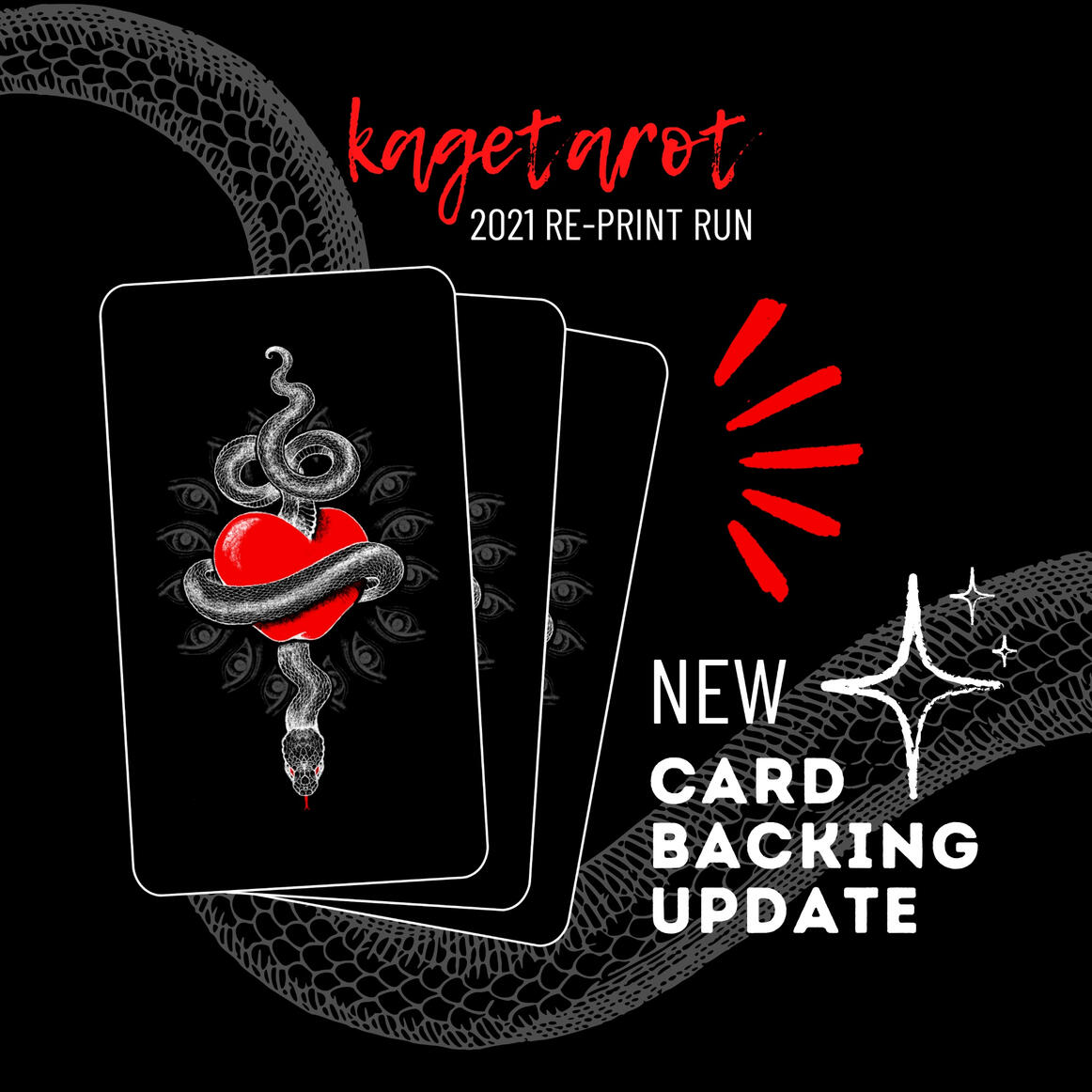 Card backing updated design drawn by Celine Edot.