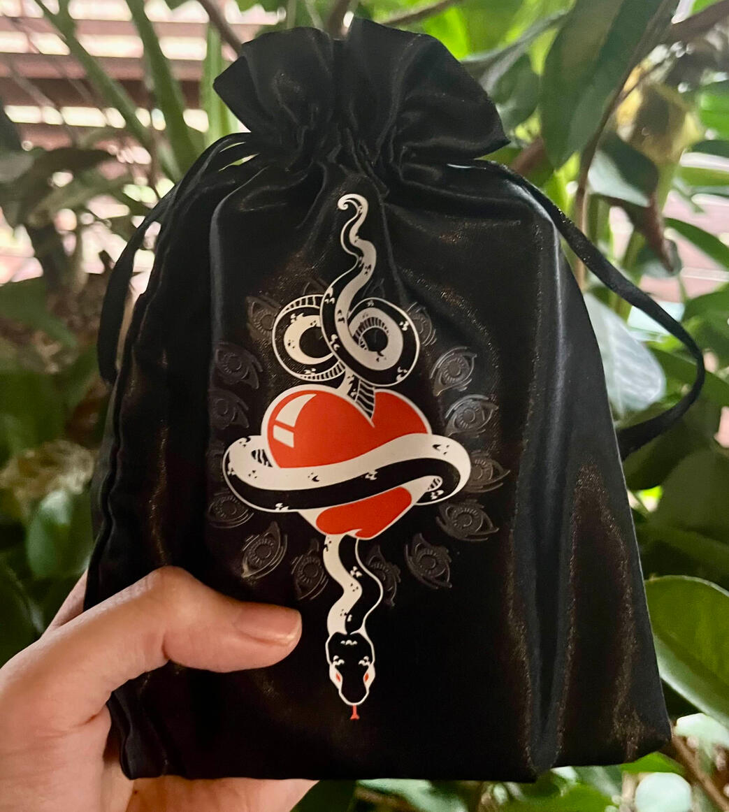 Card bag design drawn by Celine Edot.